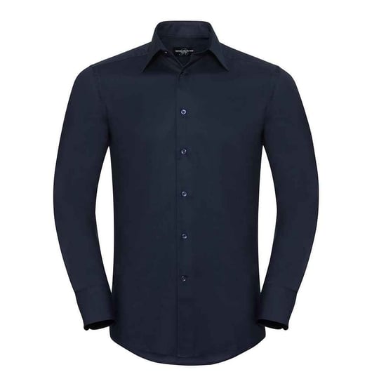 Russell Collection - Formelles Hemd für Herren Langärmlig (Leuchtend Navy-Blau) - Image 1