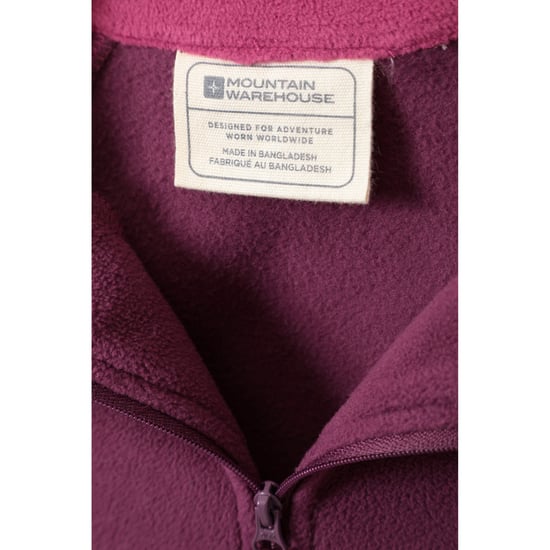 Mountain Warehouse Damen/Damen Montana Half Zip Fleece Top (Berry) - Image 3
