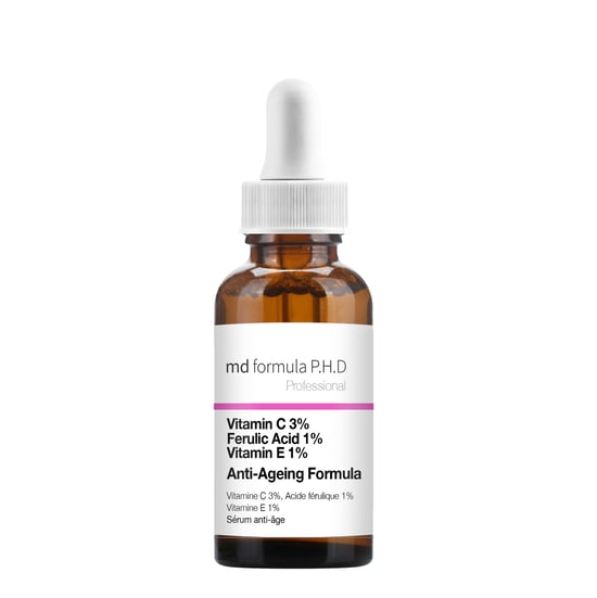 MD Formula P.H.D Anti-Aging Serum 30ml Vitamin C 3%, Ferulasäure 1%, Vitamin E 1% - Image 1