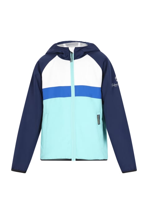 Schmuddelwedda Anorak Jungen (Kids) Türkis Colorblock - Image 1