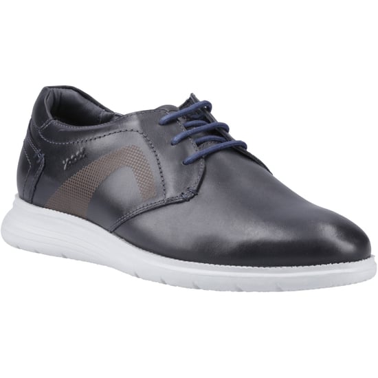 Pod Aston Leder Herren Schnürschuhe Navy - Image 1