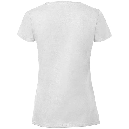 Fruit Of The Loom Womens/Ladies Fit Ringspun Premium Tshirt (Weiß) - Image 2