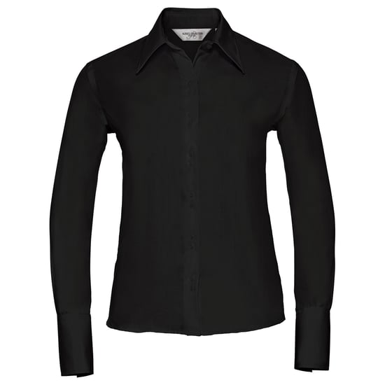 Russell Collection - "Ultimate" Hemd für Damen Langärmlig (Schwarz) - Image 1