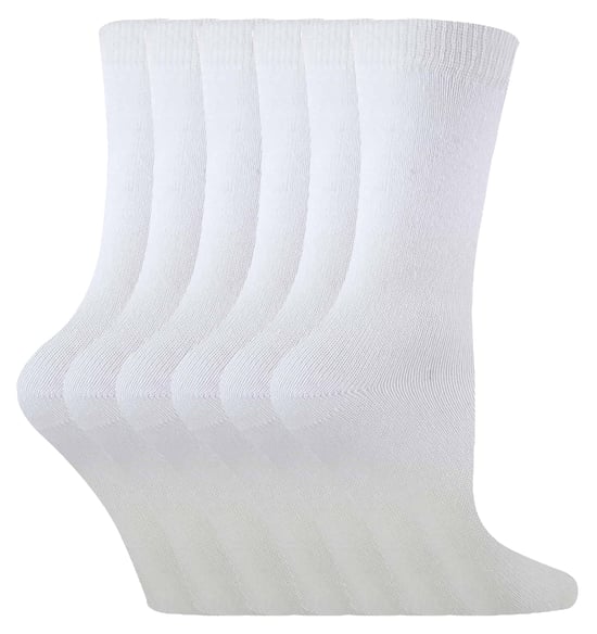 6 Paar Kinder Jungen Mädchen Mitte Kalb feste Farbe lässig Baumwolle Kleid Socken - Image 1