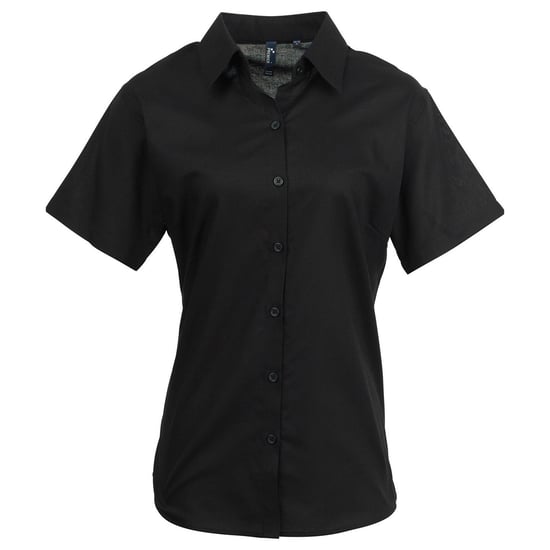 Premier - "Signature" Hemd für Damen kurzärmlig (Schwarz) - Image 1