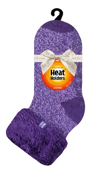Kinder Flauschige Bett-Socken | Heat Holders | Warme Gemütliche Thermo-Socken für Jungen und Mädchen - Lila - Image 2