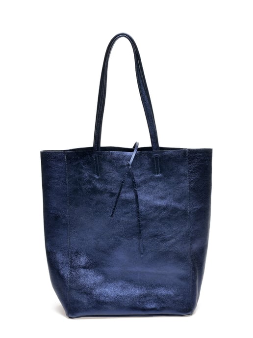 Carla Ferreri SS22 CF 8069 Bleu Cuir de vachette Sac - Image 1