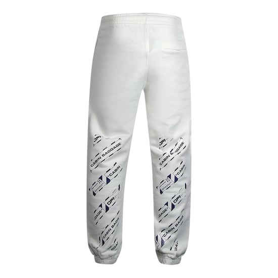 Off-White Airport Tape Logo White Sweatpants