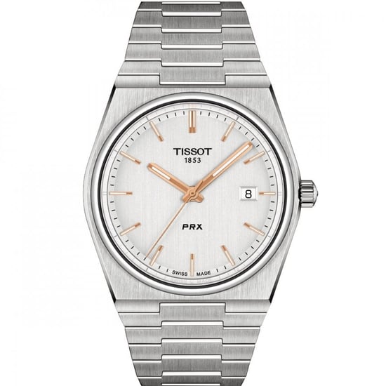 Tissot - PRX Stainless Steel Bracelet Silver Dial Men's Watch - Image 1