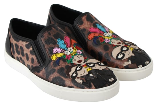 Mocassins Dolce & Gabbana en cuir léopard #dgfamily pour femme - Image 3