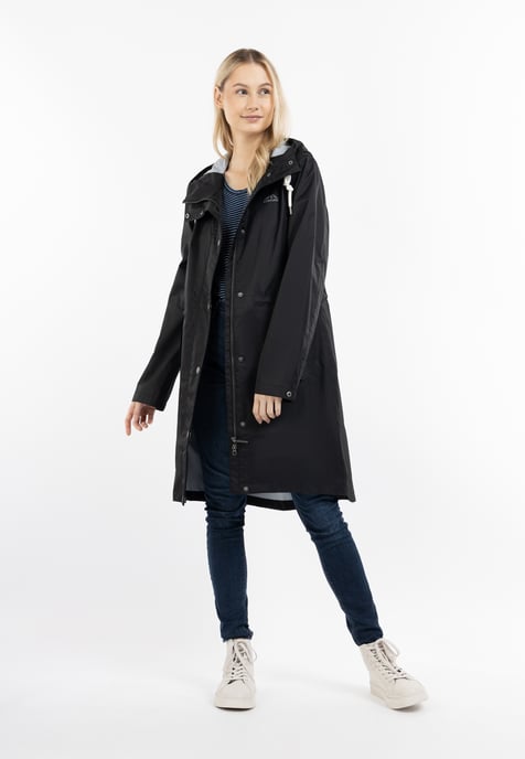 ICEBOUND Regenjacke mit Innenprint Damen Schwarz - Image 1
