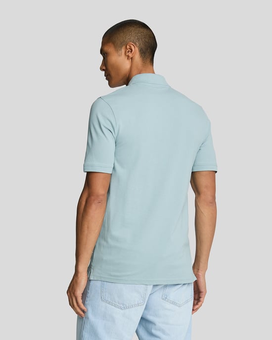 Lyle & Scott Poloshirt, einfarbig, Blau - Image 3