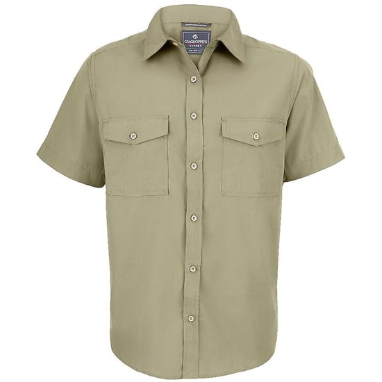 Craghoppers Mens Expert Kiwi Short-Sleeved Shirt (Pebble)