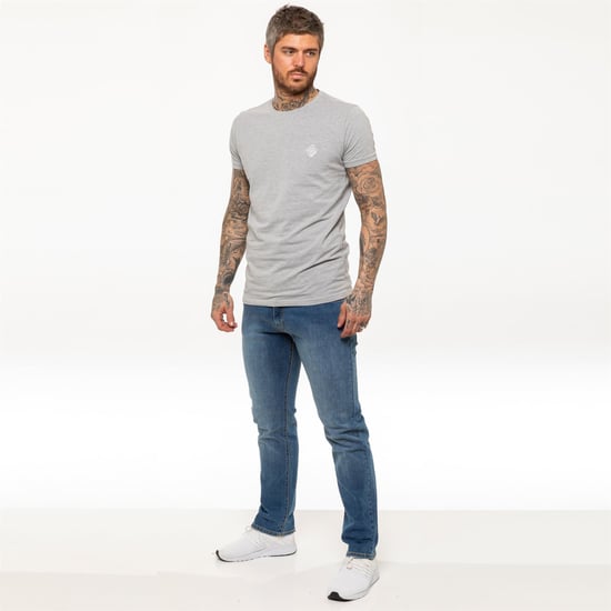 Kruze Herren Straight Leg Stretch Jeans - Image 5
