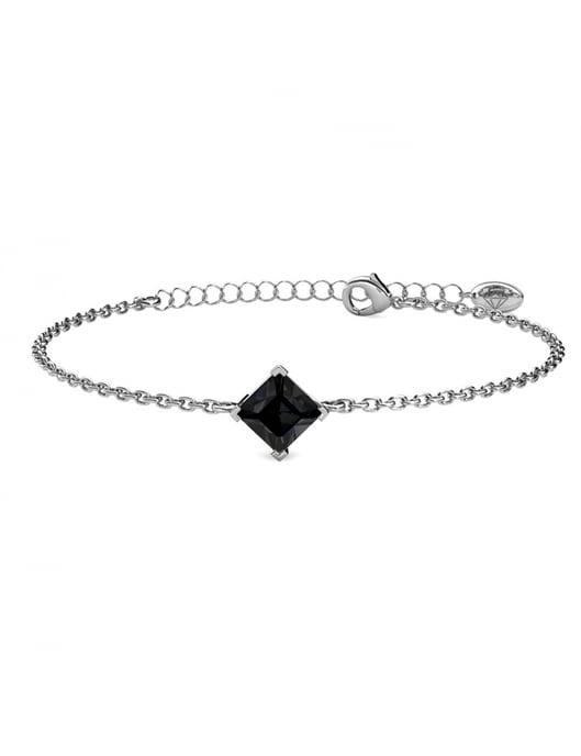 Einfaches quadratisches Set und Box - Silber und Schwarz - Image 5