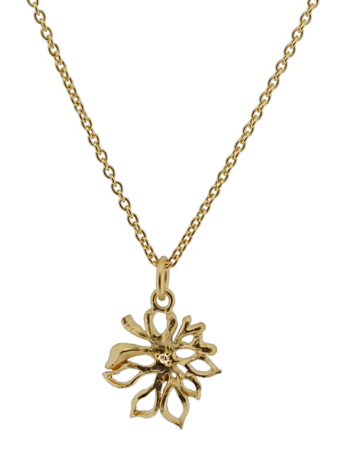 Orphelia Damen 925 Sterling Silber Kette mit Anhänger - Gold ZH-6027/2 - Image 1