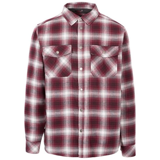 Trespass Herren Hallawood kariertes Hemd (Merlot) - Image 1