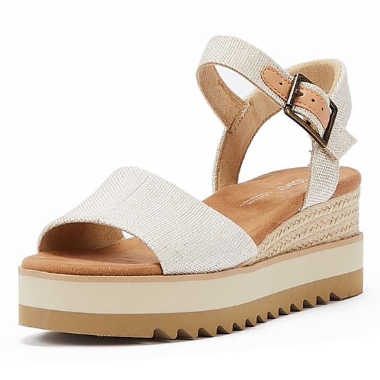TOMS Diana Canvas Wedge Natürliche Frauen Weiße Sandalen - Image 3