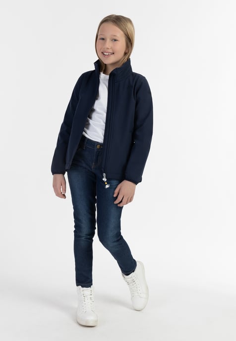 Schmuddelwedda Softshelljacke - recyceltes Material Mädchen Marine - Image 2