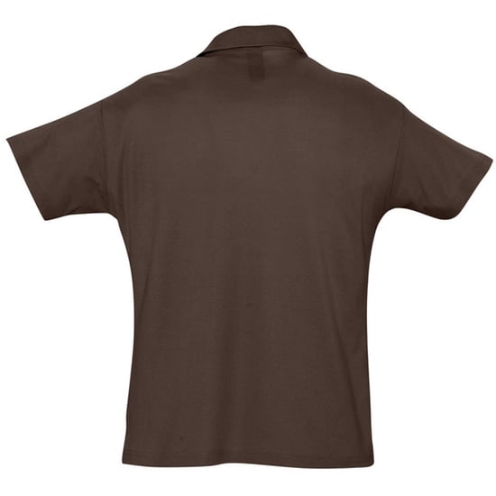 SOLS Herren Sommer II Pique Kurzarm-Poloshirt (Schokolade) - Image 2