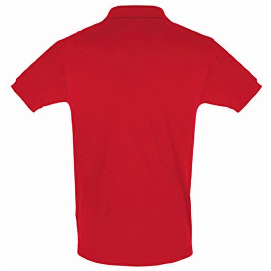 SOLS Herren Perfect Pique Kurzarm-Poloshirt (Rot) - Image 2