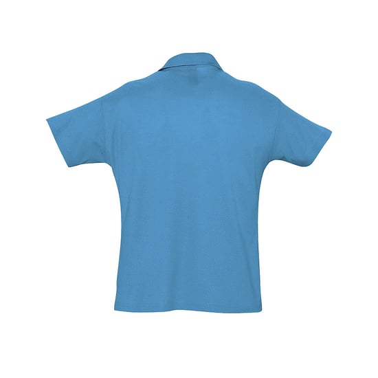 SOLS Herren Sommer II Pique Kurzarm-Poloshirt (Aqua) - Image 2