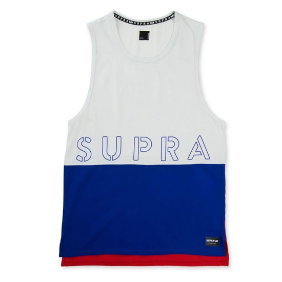 Supra Colour Block Round Neck Tank Top Mens Branded Vest 102176 117