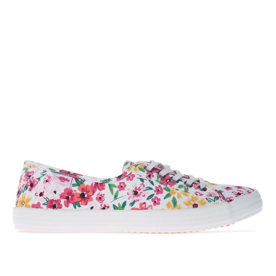 Rocket Dog Damen Chow Chow Margate Floral Pumps in Weiß - Image 1