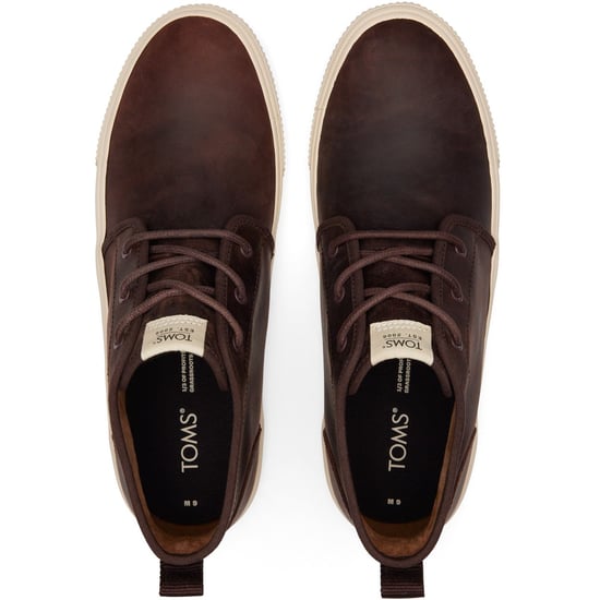 TOMS Carlo Mid Terrain Leder Herren Clover Braun Turnschuhe - Image 4