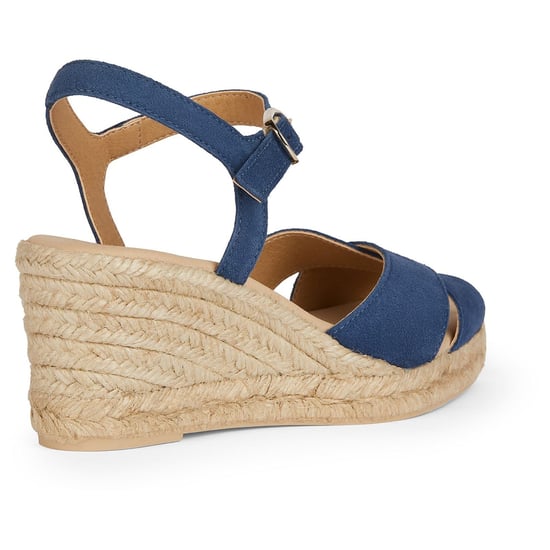 Geox D Gelsa Low C Leder Damen Navy Sandalen - Image 2