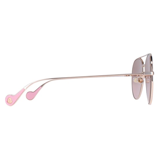 Moncler Aviator Unisex Shiny Rose Gold Brown Pink Gradient ML0110-K