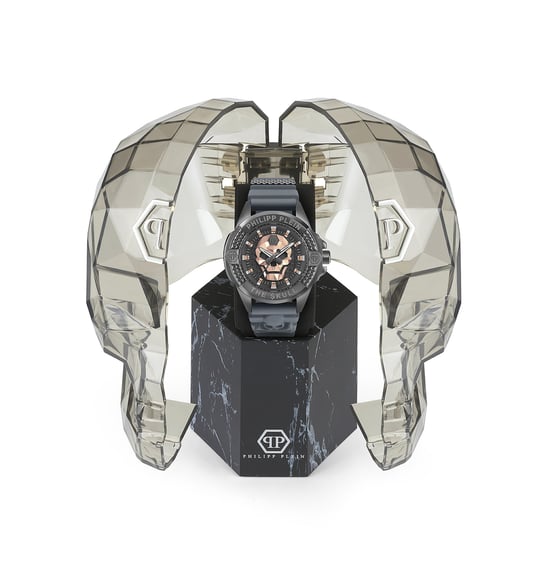 Philipp Plein The $kull Grau Herren Armbanduhr PWAAA2324 - Image 4