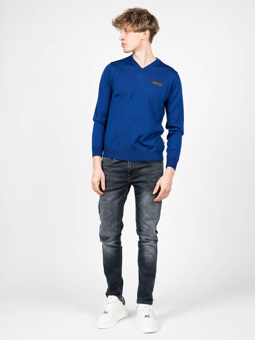 Plein Sport Pullover Merino Herren blau - Image 2