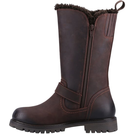 Hush Puppies Winnie Leder Damen Braun Stiefel - Image 4