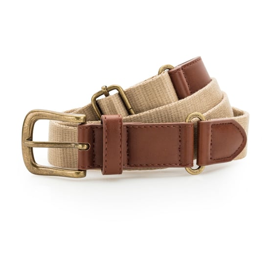 Asquith & Fox Herrengürtel aus Kunstleder und Segeltuch (Khaki) - Image 1