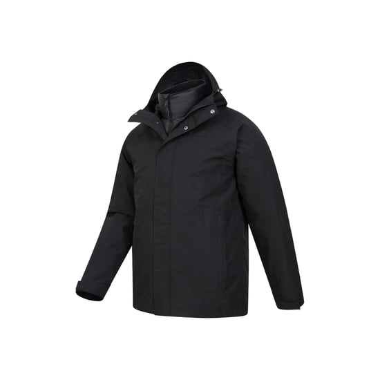 Mountain Warehouse Herren Alaskan 3-in-1-wasserdichte Jacke (Schwarz) - Image 4