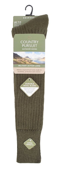 Herren lange kniehohe Wolle militärische Aktion Armee Stil Socken für Stiefel - Image 2