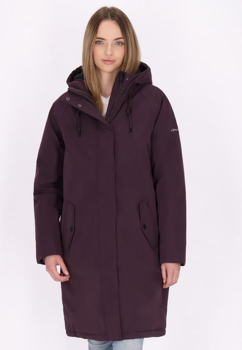 Dreimaster Winterparka Damen dunkelviolett - Image 3
