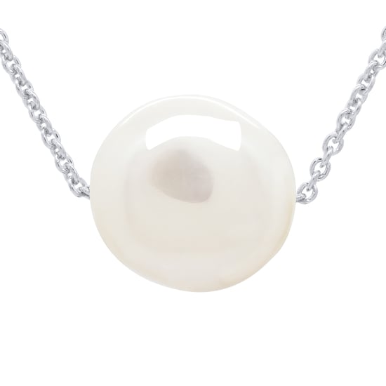 Necklace Real Cultured Freshwater Pearl Baroque 10-11 mm