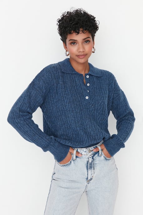 Trendyol Frauen Haar Zopf Pullover - Image 1