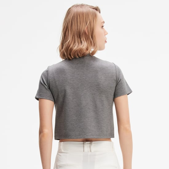Typo-Druck Crop-T-Shirt - Image 4