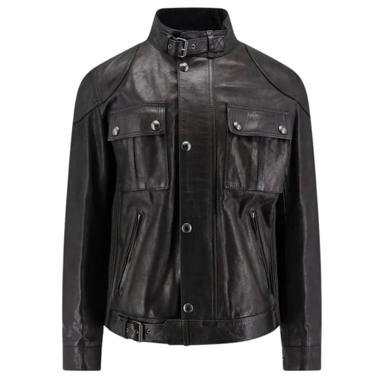 Belstaff Gangster schwarze Lederjacke - Image 1