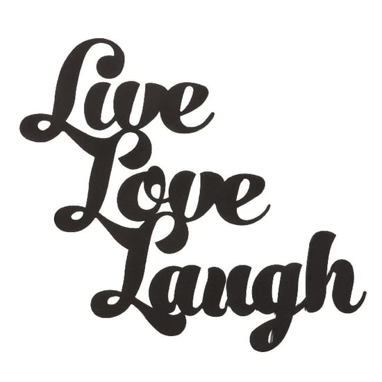 HOMEMANIA Words Wall Decoration, in Black