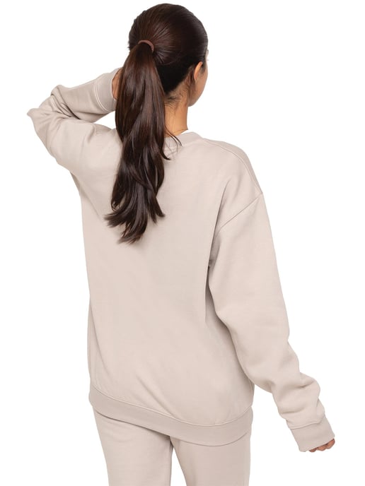 Enzo | Womens Oversized Sweatshirt - Haferflocken - Image 3