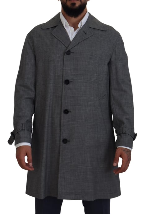 Karo-Wolltrenchcoat - Image 1