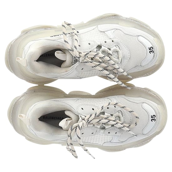 Balenciaga Clear Sole Triple S Sneakers aus weißem Polyester - Image 6