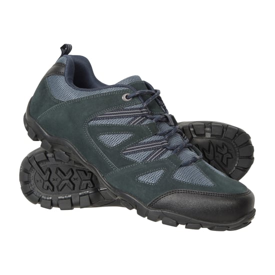 Mountain Warehouse Mens Outdoor III Suede Walking Shoes (Navy)