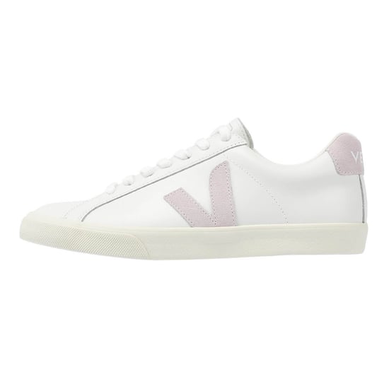 Veja Esplar Leder-Damensneakers In Weiß/Flieder - Image 6