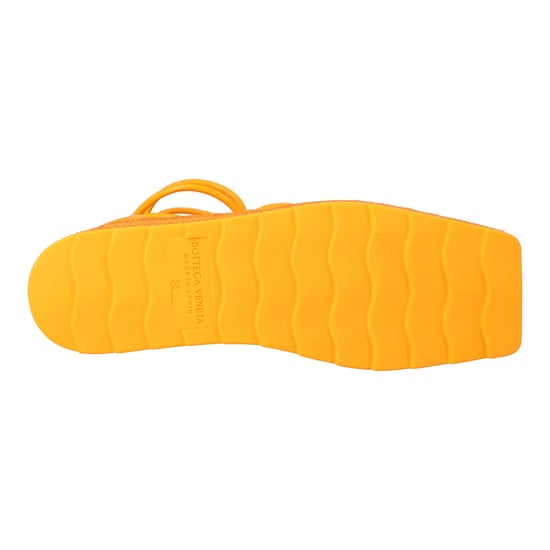 Bottega Veneta Orange Stretch 90 Wedge-Espadrilles - Image 4