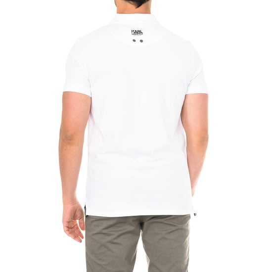 Karl Lagerfeld Homme Polo homme avec manches courtes avec logo Blanc - Image 3